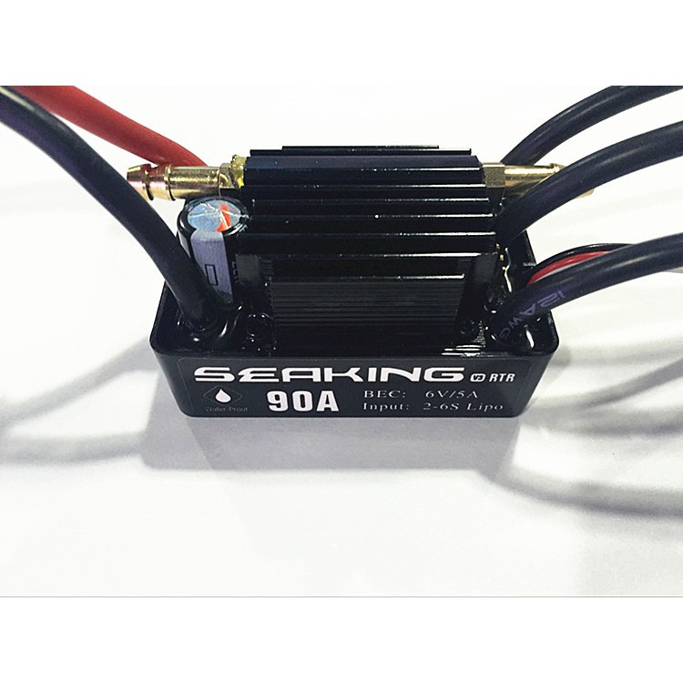 Hobbywing rc mô hình seaking 90a v3 rtr động cơ không chổi than esc