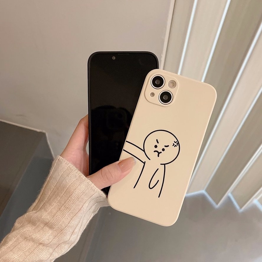 Ốp Điện Thoại Dẻo Họa Tiết Cặp Đôi Vui Nhộn Cho iPhone 13 12 11 Pro Xs Max XR X 6 6s Plus SE 2020