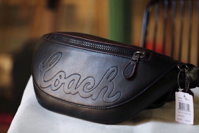 TÚI BAO TỬ COACH WARREN BELT BAG WITH COACH SCRIPT F76799