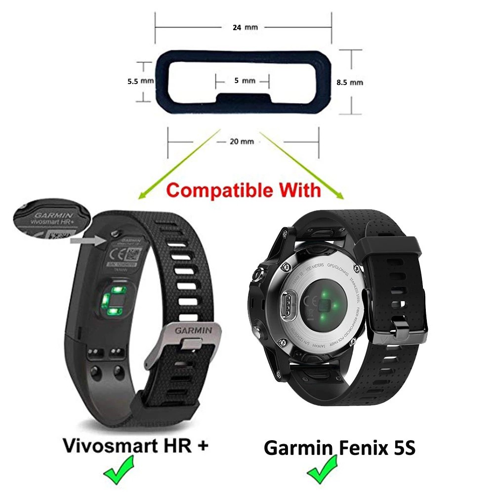 Dây Đeo Thay Thế Cho Đồng Hồ Thông Minh Garmin Vivomove Hr Bằng Silicon