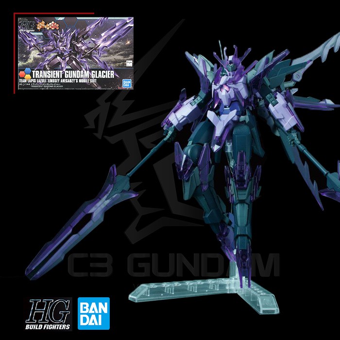 MÔ HÌNH GUNDAM HG 1/144 TRANSIENT GUNDAM GLACIER BANDAI GUNDAM BUILD FIGHTER HGBF GUNPLA CHÍNH HÃNG NHẬT BẢN