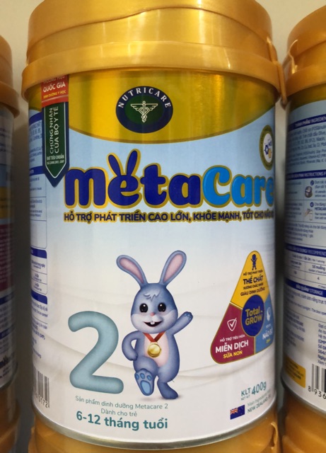 Sữa công thức MetaCare 2 lon 400g/ 900g Mới.
