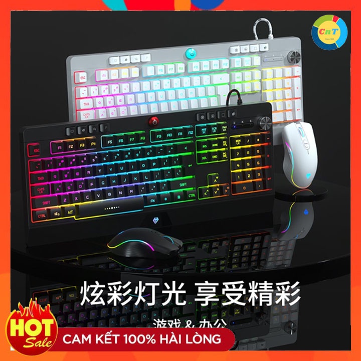 Bộ Bàn Phím Chuột Gaming V9000 - Led RGB - DPI 7200 - Chống Nước - Ngon Bổ Rẻ Nhất Trong Tầm Giá