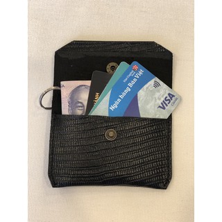 Móc Khóa Ví  Đựng Card Thẻ ATM, Ví Name Card Kiểu Móc Khóa HNP Nguyen Leather Crafted With Love