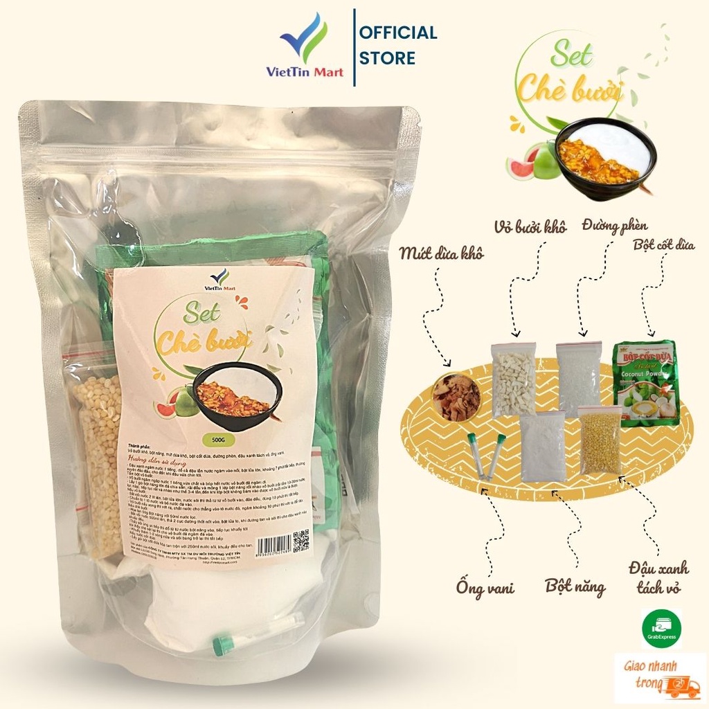 Set Nấu Chè Bưởi Viettin Mart 500g