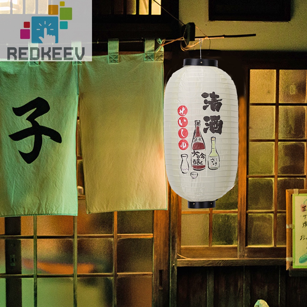 Lồng đèn vải 10 inch 25cm phong cách Nhật Bản dành cho trang trí quán bar