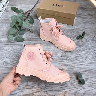 Giày Bốt Đế Răng Cưa Chất Xịn Chụp thật