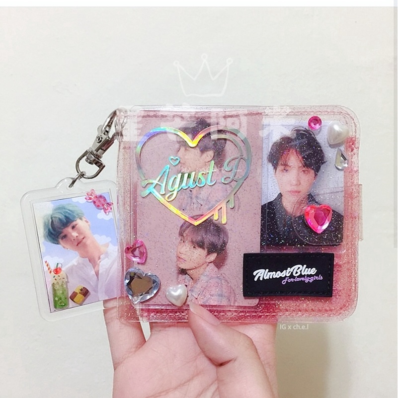 Bao đựng thẻ ảnh phong cách dành cho nhám nhạc KPOP BTS BLACKPINK EXO làm từ nhựa PVC trong suốt