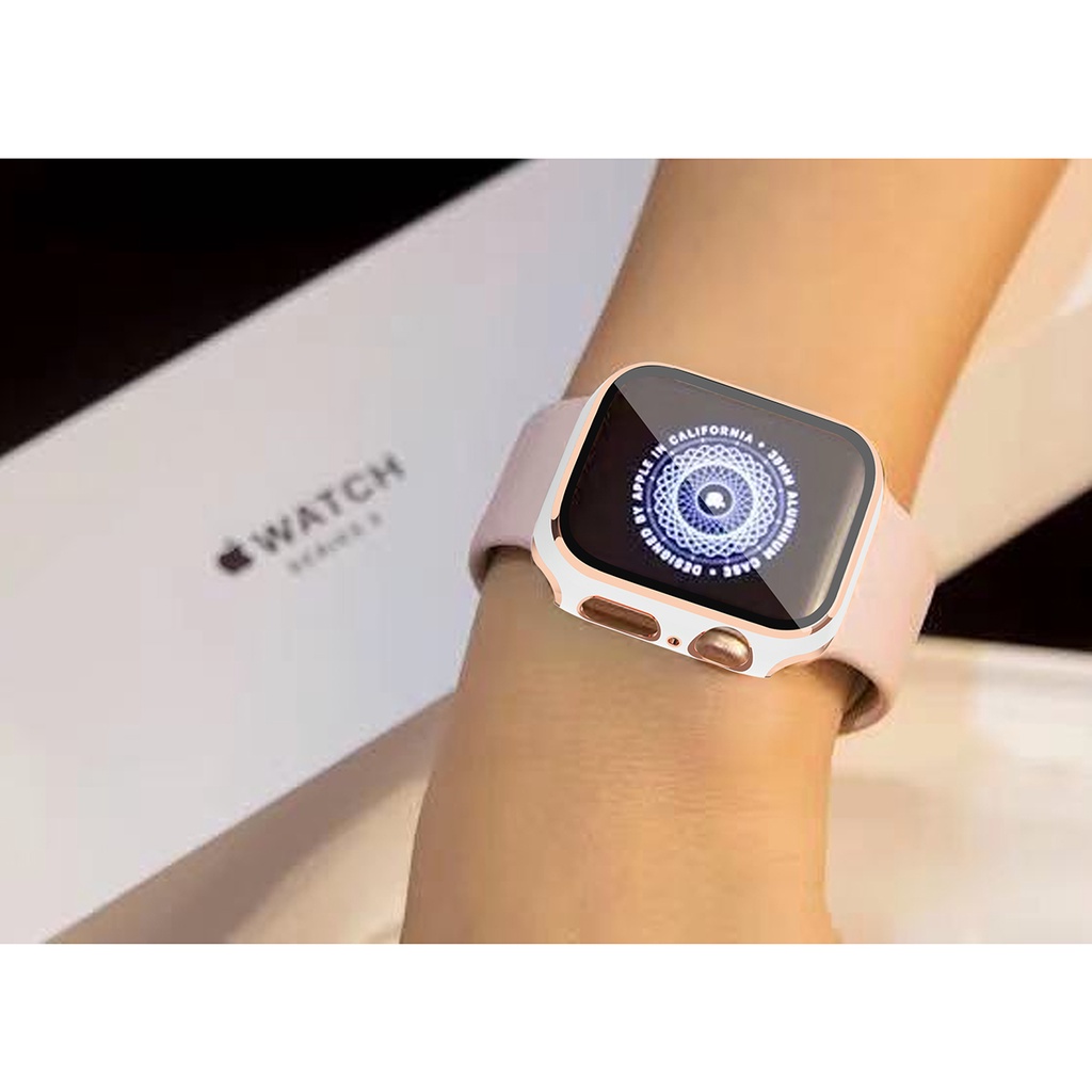 Ốp Kính Cường Lực Cao Cấp Apple Watch Series 7/6/5/SE/4/3/2/1 Size 38-40-41-42-44-45mm