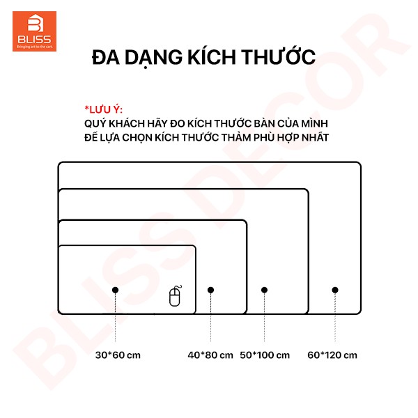 Tấm thảm da trải bàn làm việc Deskpad kiêm di chuột chống nước, nhiều màu, nhiều kích thước 30x60 40x80 50x100 60x120