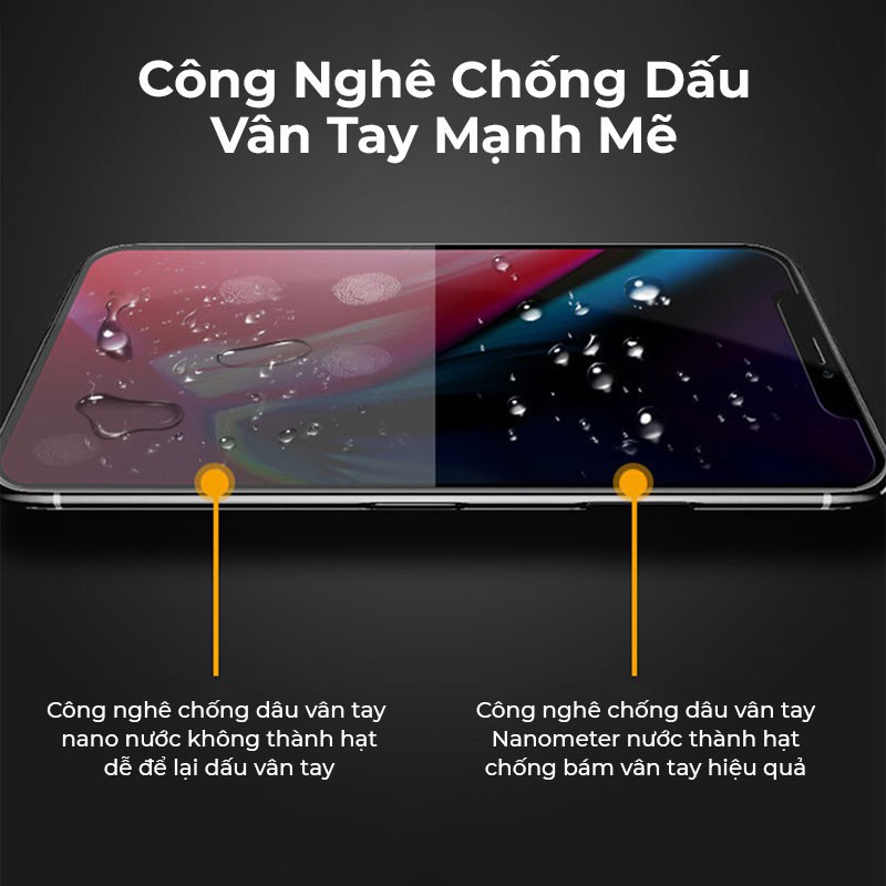 Kính Cường Lực Chống Nhìn Trộm WK 4D KINGKONG cho iP 7 8 X XR XS 11 12 13 14 Pro Max - Minh An Saigon