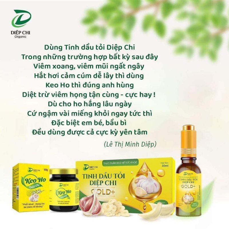 Dầu tỏi Diệp Chi - Keo ho Diệp Chi