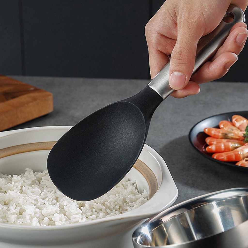 Muỗng Múc Cơm Bằng Thép Không Gỉ Thân Thiện Với Môi Trường