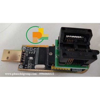 Combo Máy nạp ROM USB + Socket ROM 8 chân đế nhỏ
