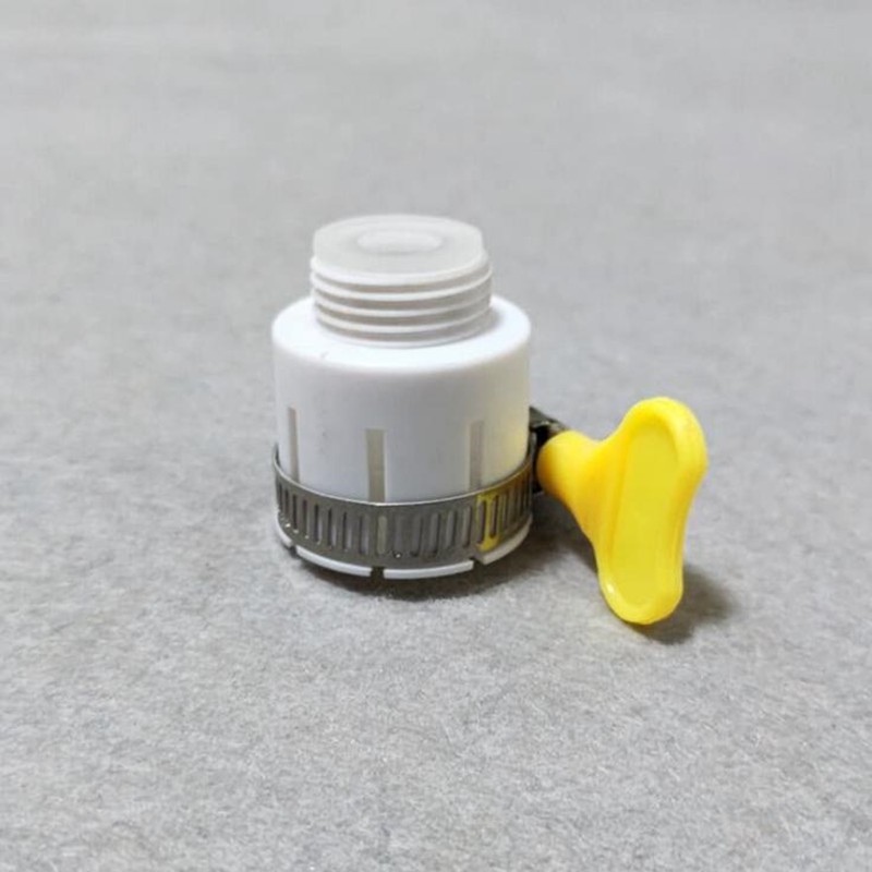 21mm Đầu nối vòi lọc nước đa năng bằng silicon màu trắng