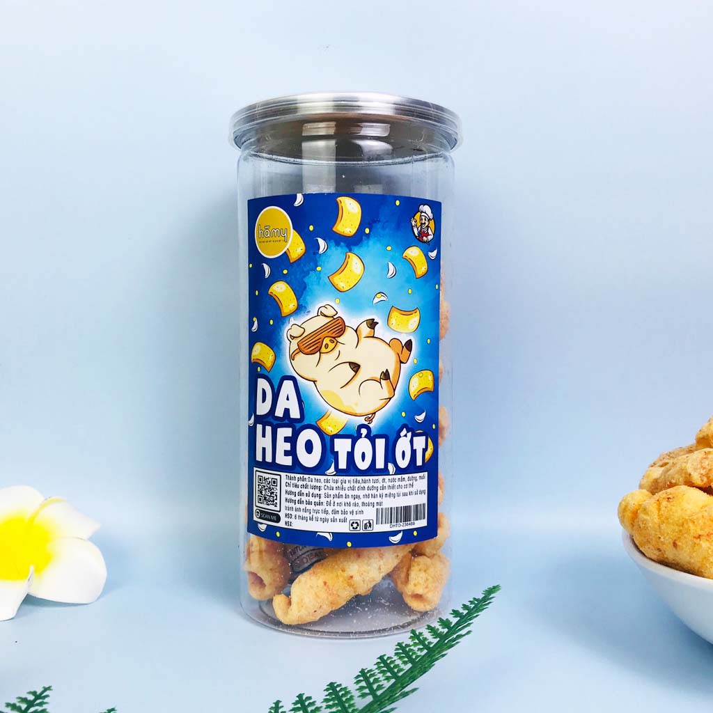 Da heo tỏi ớt hũ pet 160g Hà My đồ ăn vặt Hà Nội