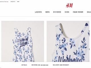 Váy Hm cotton cho bé gái sz đại