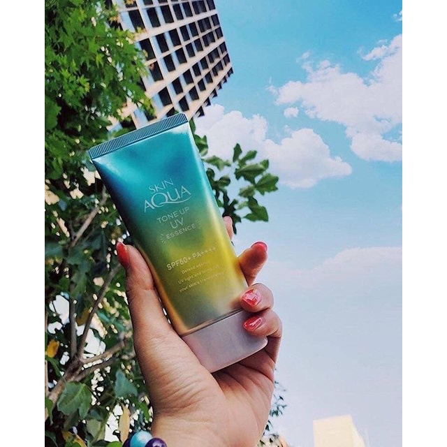 Kem Chống Nắng Skin Aqua Tone Up UV Essence Mint Green SPF 50+ PA++++ Dành Cho Mọi Loại Da-BẢN MÀU XANH