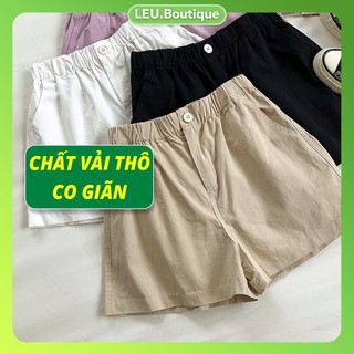 [Xả Kho] Quần short nữ vải thô ngắn co giãn 4 chiều, mặc thoải mái - 1011