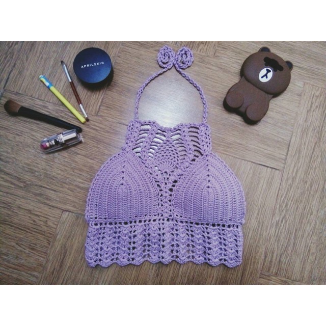 Bikini len móc handmade