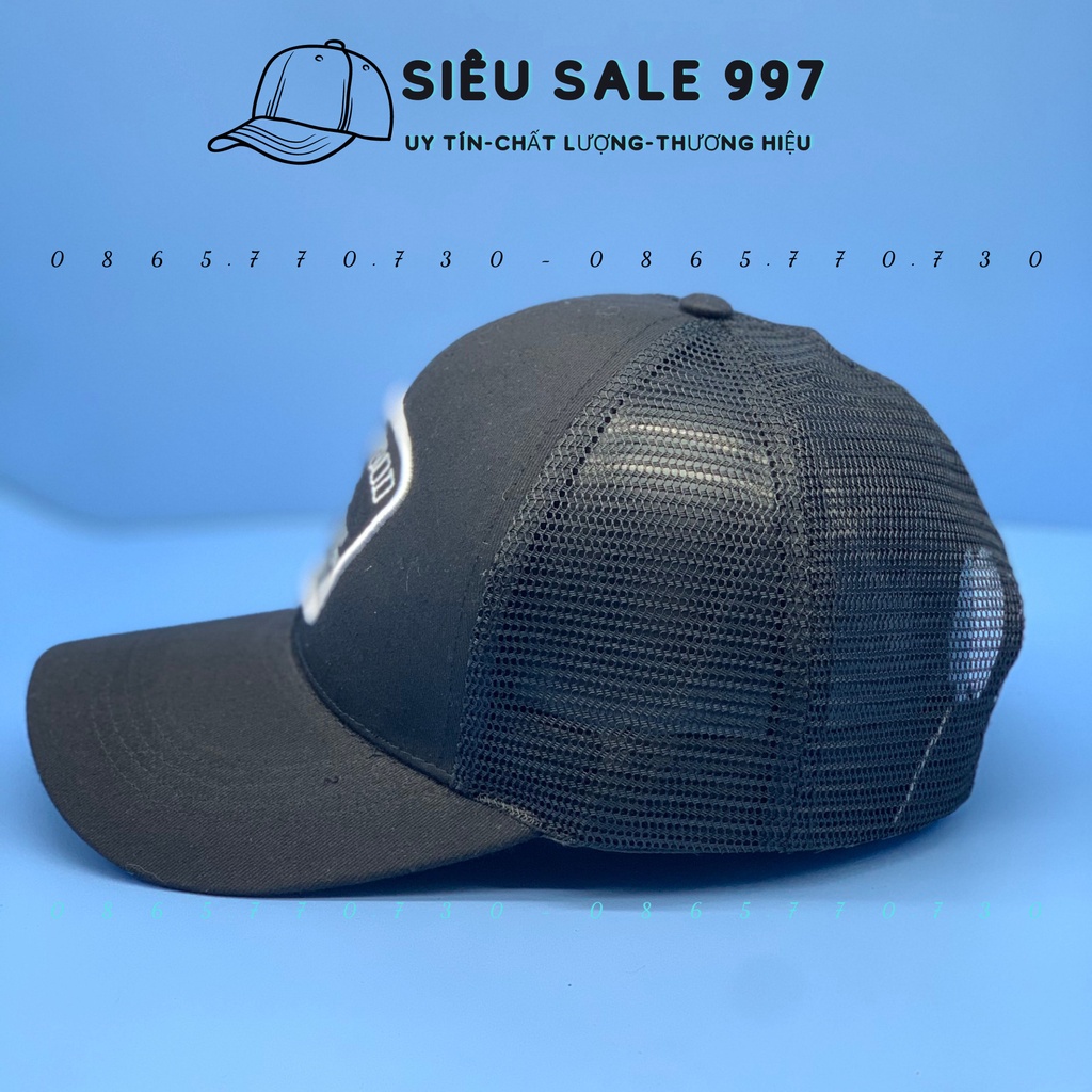 MŨ LƯỠI TRAI BUSHWOOD KẾT LƯỚI THOÁNG MÁT THÊU LOGO THỜI TRANG