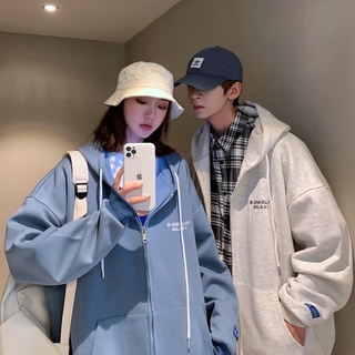 Áo khoác hoodie phong cách đường phố Pháp thời trang xuân thu cho cặp đôi