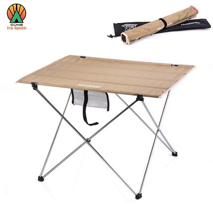 [CHÍNH HÃNG] Bàn Xếp Dã Ngoại Di Động Size Lớn Cầm Tay Cho Du Lịch Picnic Cắm Trại Câu Cá NatureHike NH15Z012-L