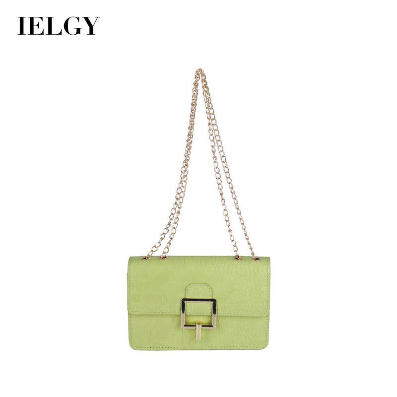 Túi đeo một bên vai IELGY dáng vuông nhỏ phong cách phương Tây thời trang thường ngày cho nữ