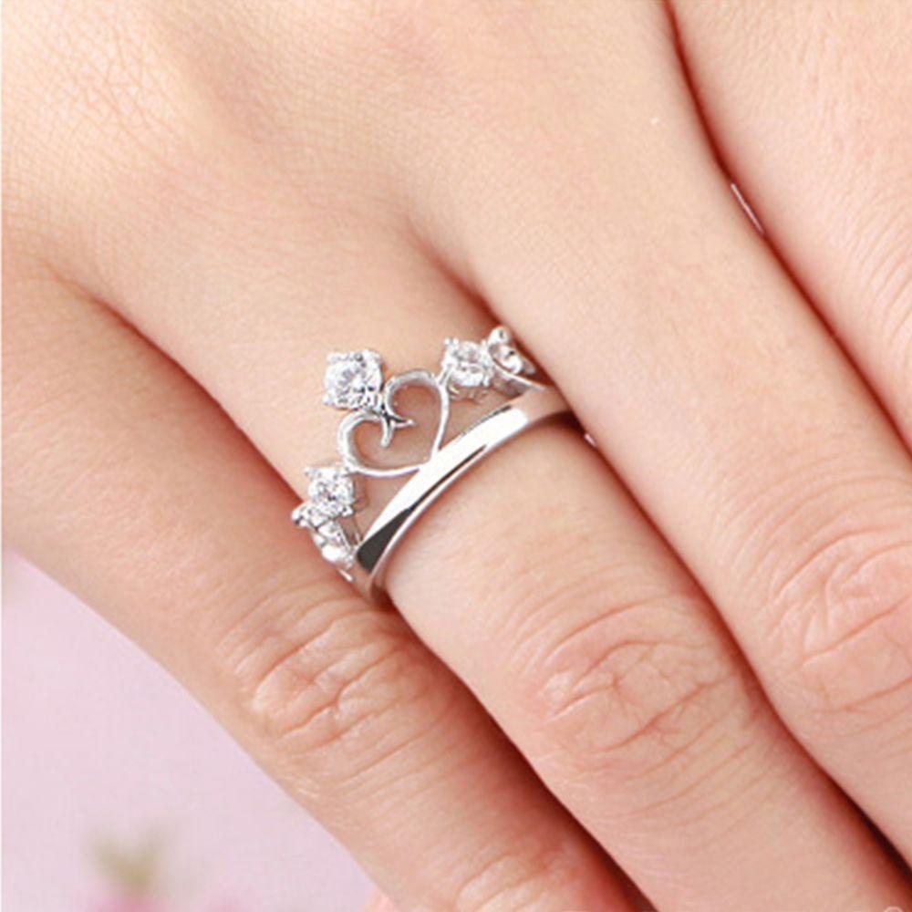 BACK2LIFE 1 Cặp Nhẫn Đôi Khắc Chữ Her and His