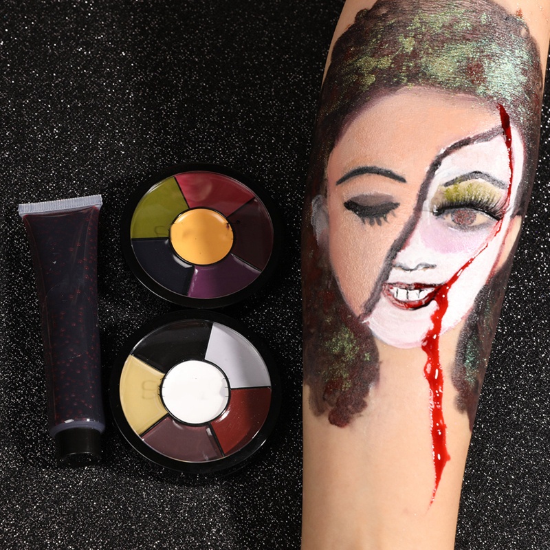 Bảng Màu Vẽ Mặt Và Cơ Thể Hóa Trang Tiệc Halloween