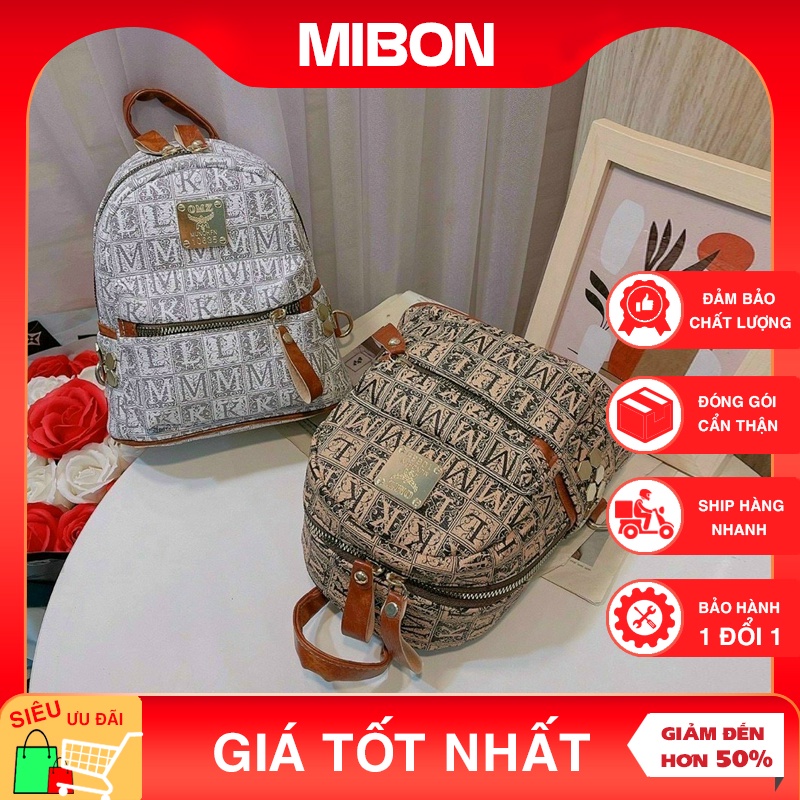Balo nữ mini, balo thời trang MKL họa tiết siêu xinh đựng đồ tiện lợi