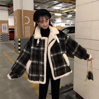 Áo khoác dạ lót lông cừu taobao
