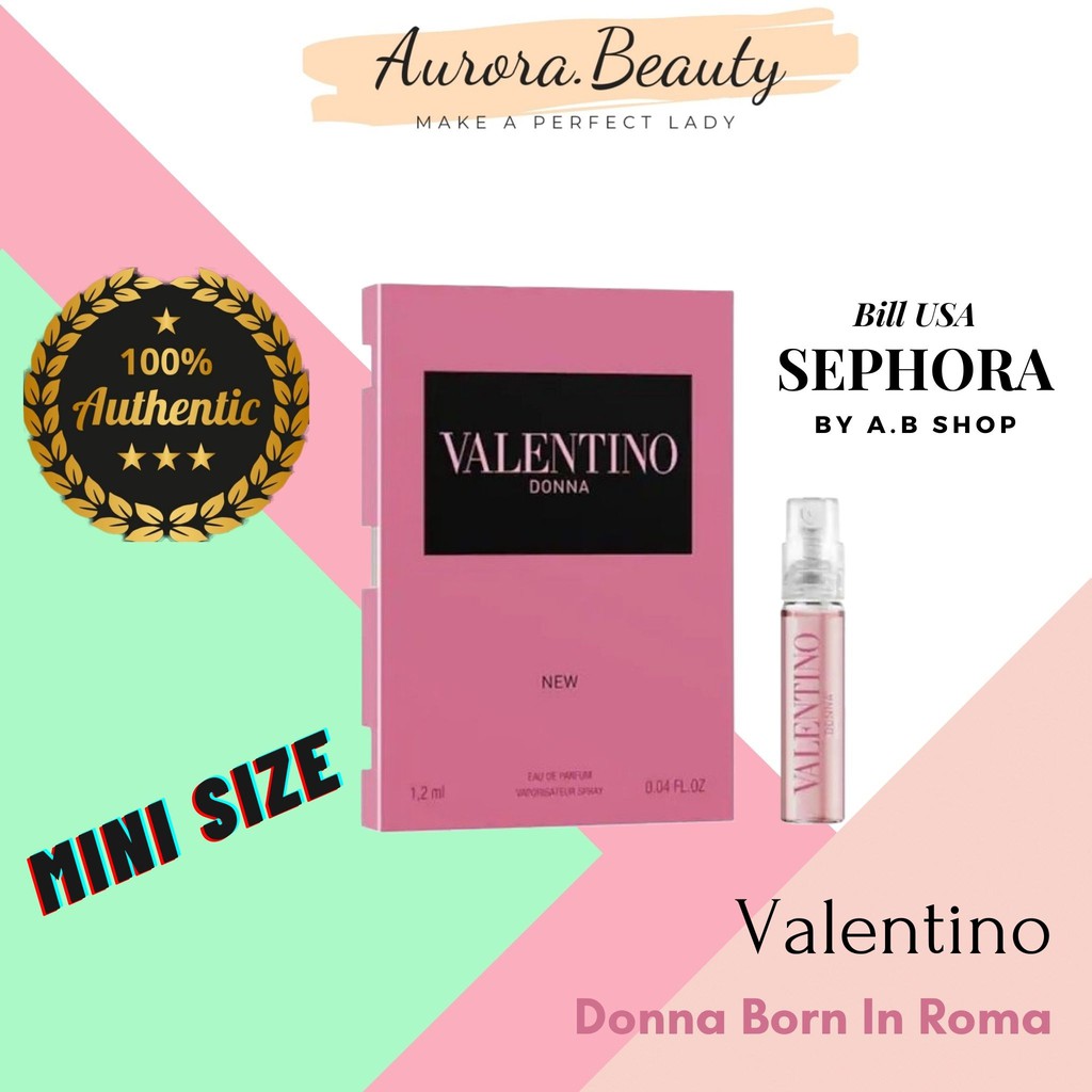 Nước Hoa Valentino Donna Born In Roma Mini Size 1.2 mL [Bill USA]