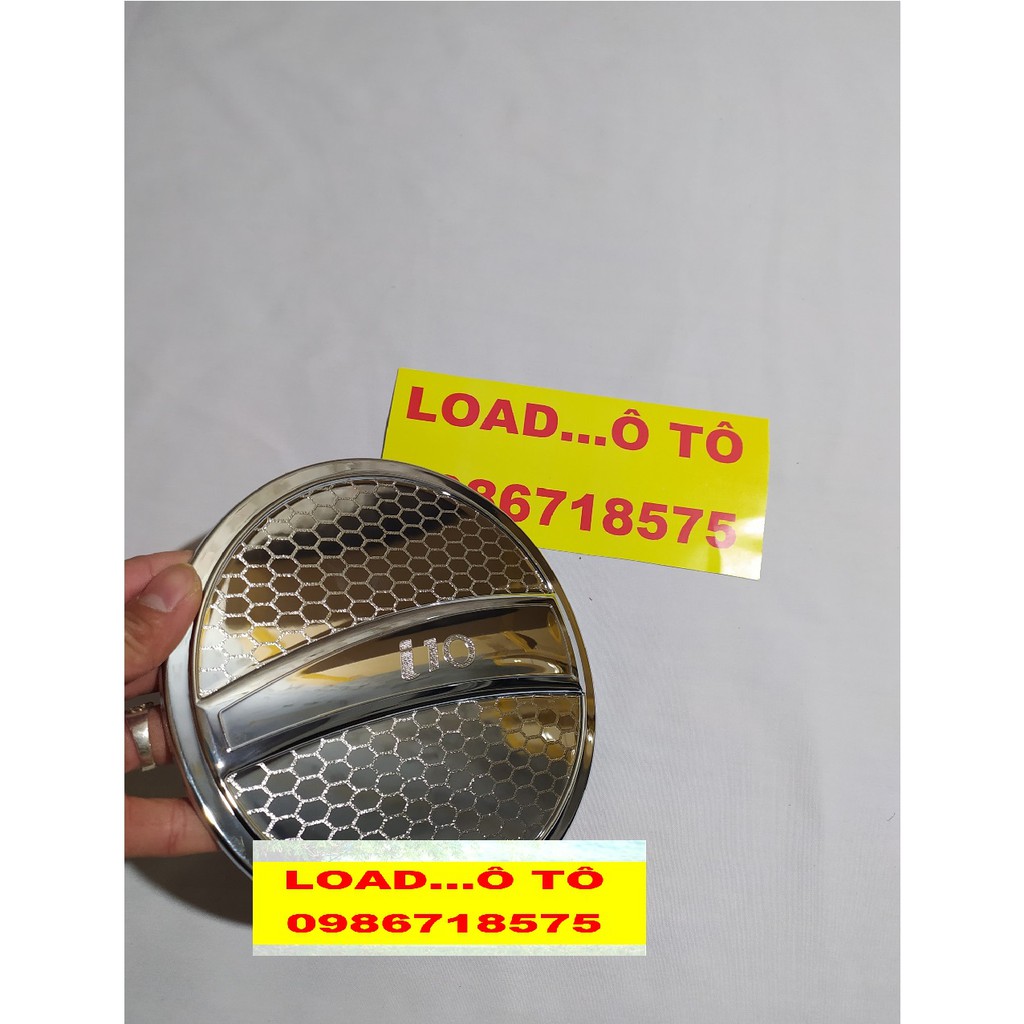 Ốp nắp bình xăng xe Hyundai I10 2022-2016 Nhựa ABS Mạ Crom Sáng Bóng