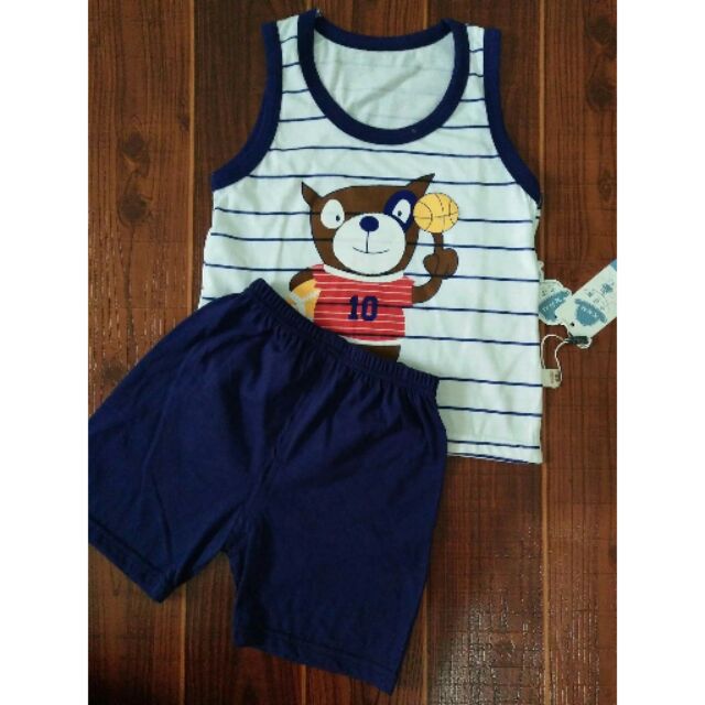 Bộ cotton hè cho bé trai
