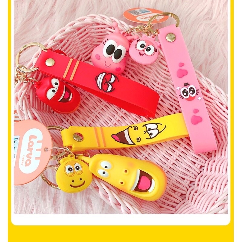 Móc khoá SÂU LARVA cao cấp dễ thương đáng yêu giá rẻ