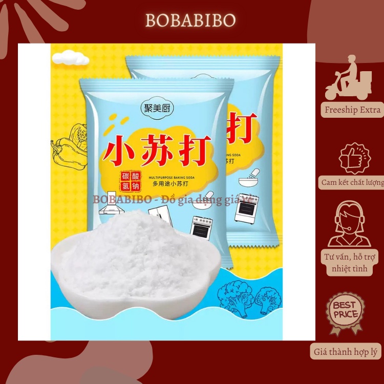 [Giá rẻ] [Mua nhiều giảm giá] Gói Baking Soda Đa Năng Làm Bánh, Tẩy Rửa, Khử Mùi, Diệt Khuẩn, Làm Trắng Răng Bobabibo