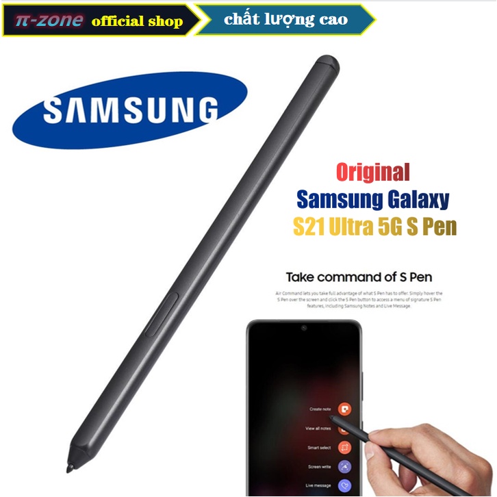 Original Samsung Galaxy S21 Ultra 5G S Pen Độ nhạy cao ABS nhẹ Không cần kết nối không dây Bút cảm ứng Bút cảm ứng chuyên nghiệp cho S21 Ultra