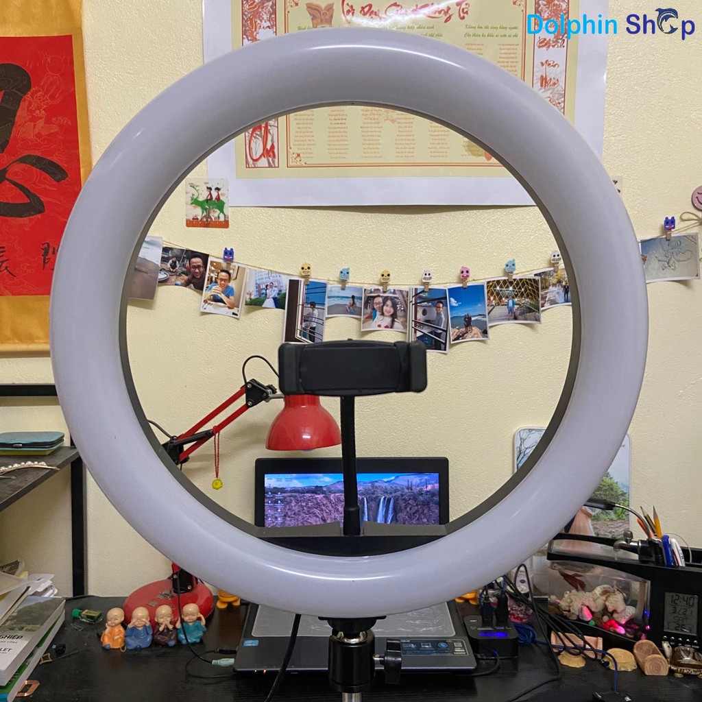 Bộ Đèn Livestream  Size 33cm Để Livestream Quần Áo, Make Up, Bán Hàng Online