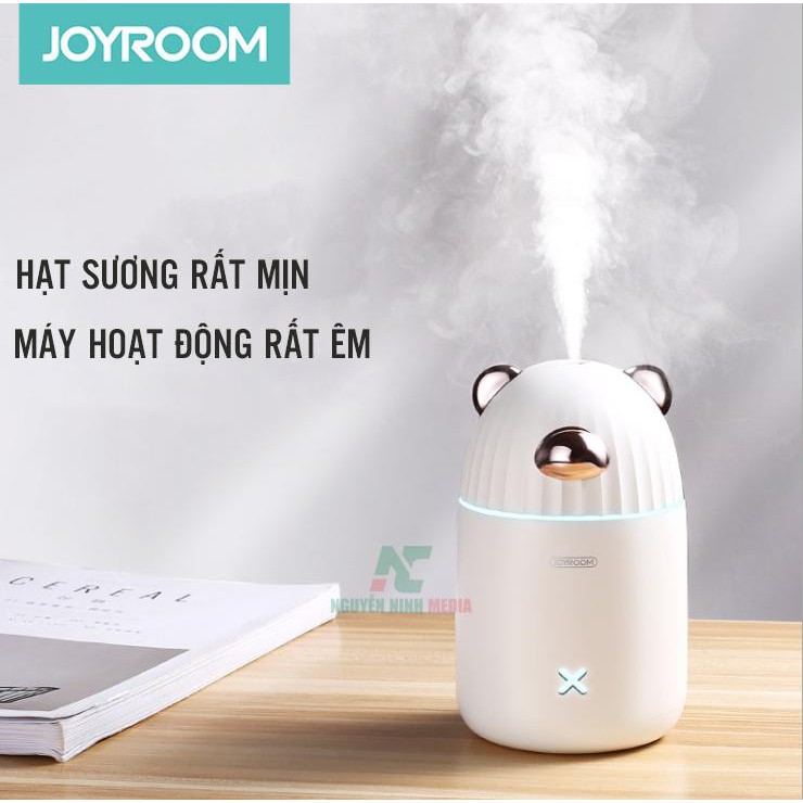 (BH Chính Hãng 1 Năm) Máy Phun Sương Tạo Độ Ẩm Hình Gấu Hạnh Phúc Joyroom JR-CY280 370ml