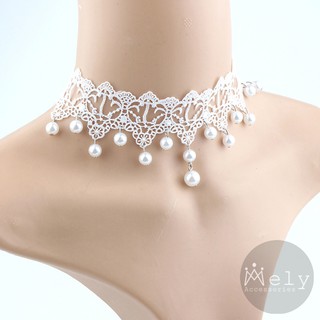 VÒNG CỔ CHOKER TRẮNG - MELY 1071
