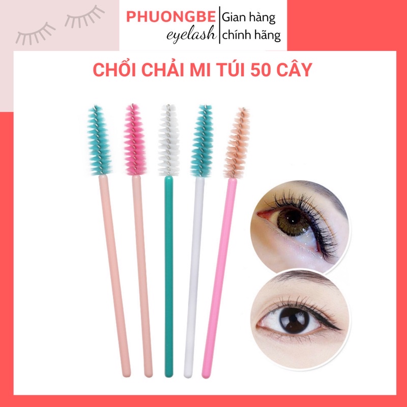 Chổi chải mi túi 50 cây