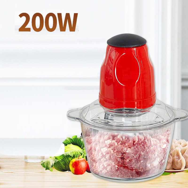 Máy Xay Thịt Đa Năng Miss Onion Cối Nhựa Trong Suốt Dung Tích 2L-4 Lưỡi Kép-Công Suất 250W