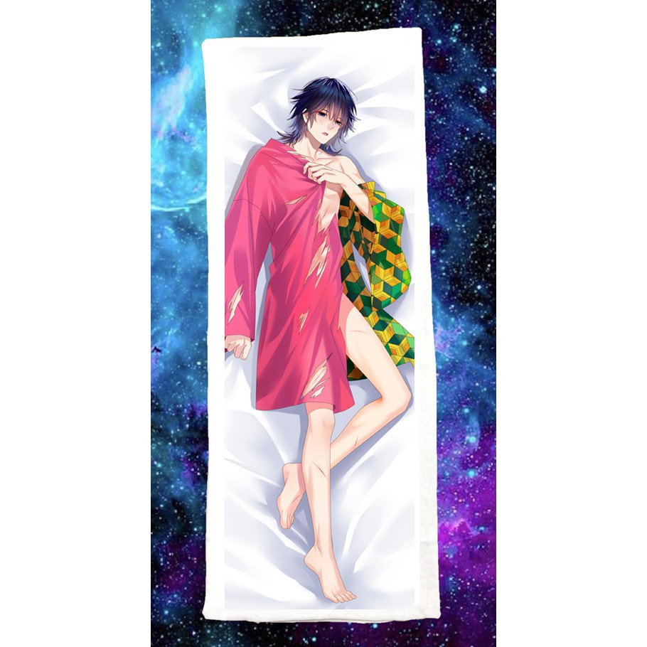 Gối ôm dài Tomioka Giyu-Kimetsu no Yaiba dài 1mx40cm có bông