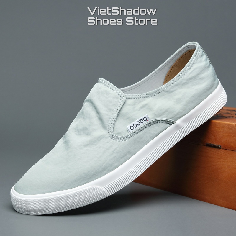 Slip on giày lười vải nam cao cấp thương hiệu BAODA chất liệu vải polyester 8 màu tuyệt đẹp - Mã SP 20042