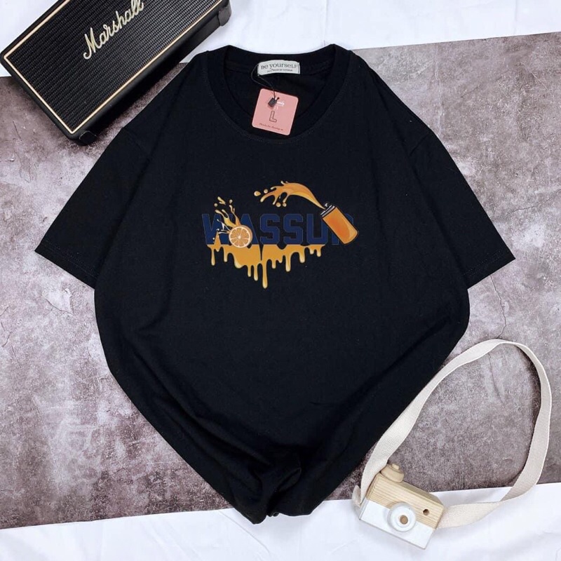 AT02_Áo Thun Be YourSelf Chính Hãng Siêu Đẹp. Chất Thun Cotton Hàng Xuất Dày Dặn, Mềm, Mịn, Form Rộng Unisex Nam/Nữ Ok