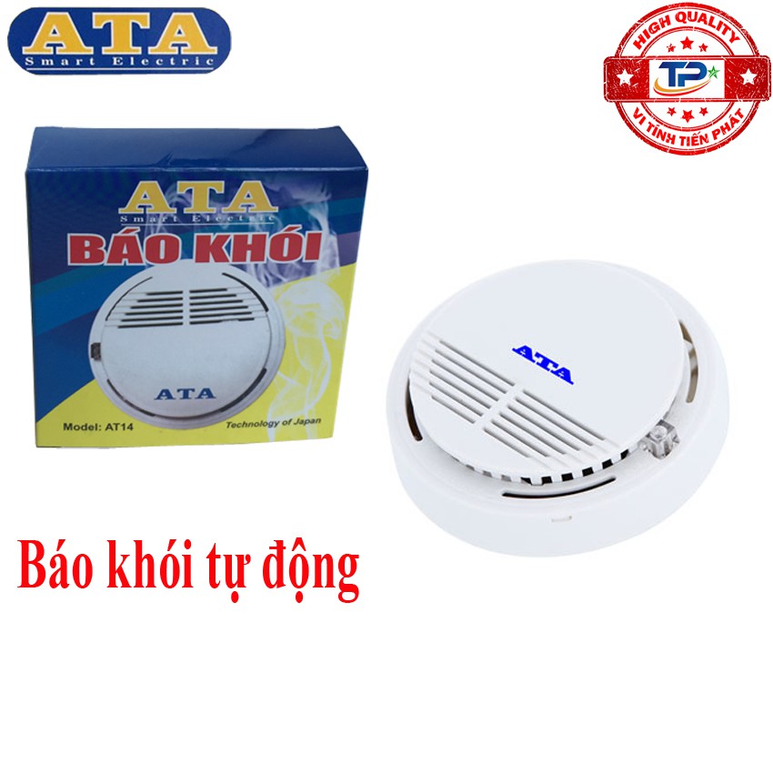 Thiết bị báo khói, báo cháy tự động ATA AT14 gắn nhà bếp, nhà kho, nhà xe,  hiệu quả và vô cùng hữu ích thông minh AT-14