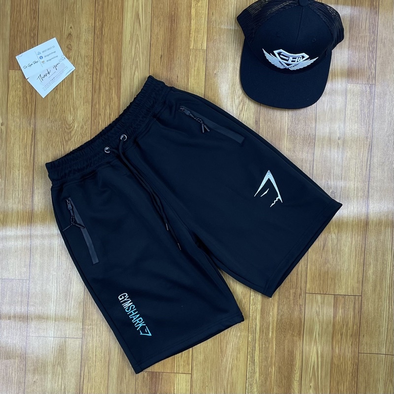 Quần thun nam tập gym DO GYM SHOP logo thêu, thun poly co giãn 4 chiều thoáng mát.