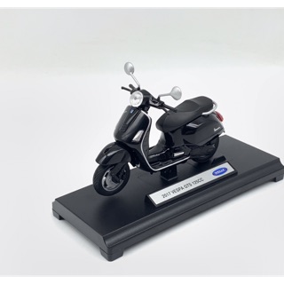 Xe Mô Hình VESPA 2017 GTS 125CC 1:18 Welly ( Đen )