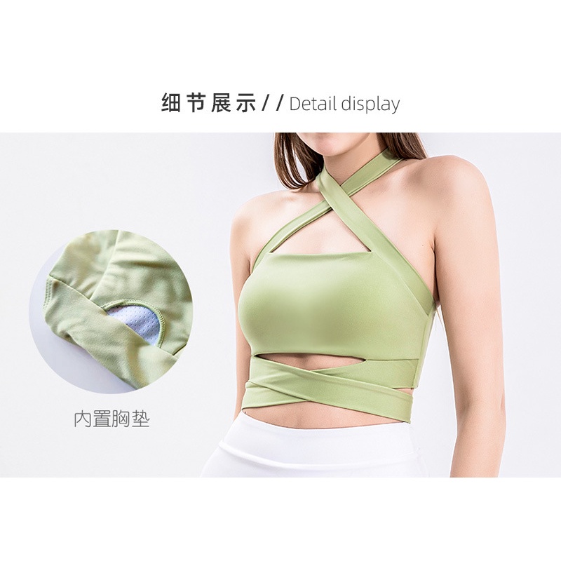 Áo Ngực Thể Thao Đan Dây Chéo Lưng Thời Trang Quyến Rũ Cho Nữ